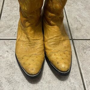 Men’s 4 piece Ostrich Western Wear Boots Buttercup Size 8.5